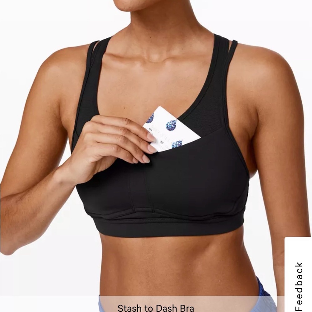 lululemon athletica Stash to Dash Bra — Black